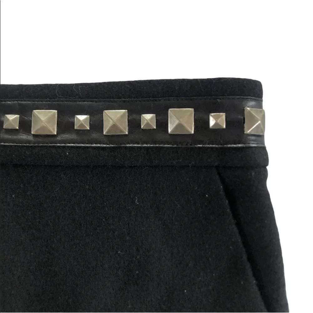 Tory Burch Sylvia Black Wool Pencil Skirt Sz XL